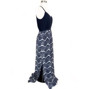 J.crew navy chevron maxi /8/